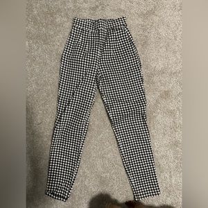 XS cigarette pants in black gingham from vixen by micheline pitt